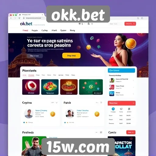 Explorando a interface do usuário no site okk.bet